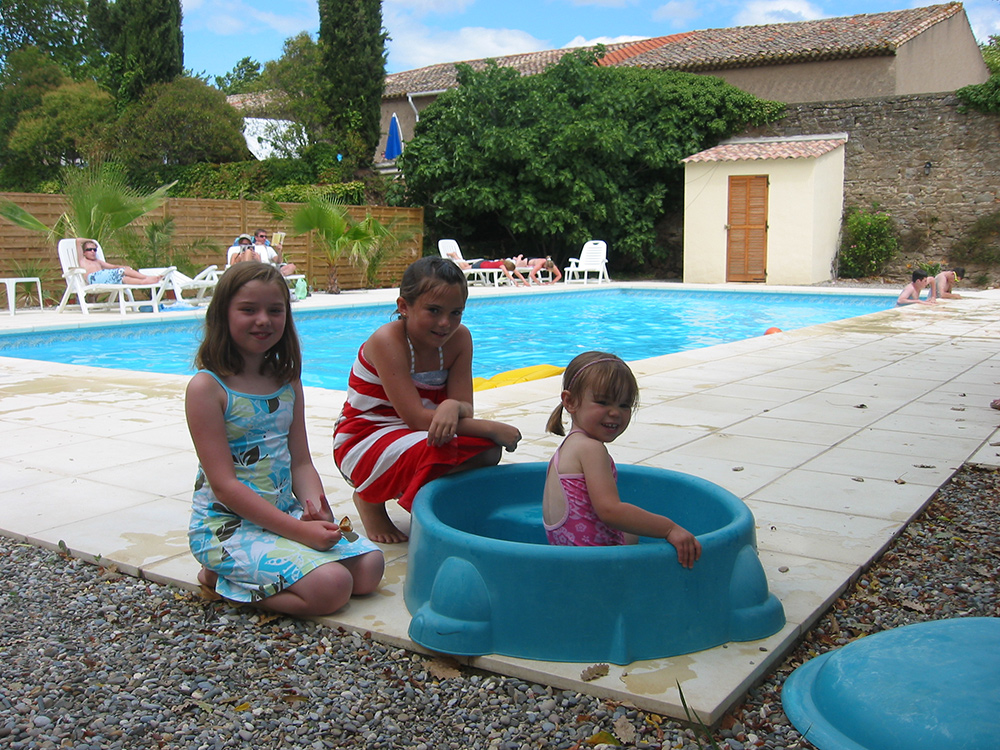 Swimming Pool fun at Domaine de Barthe